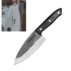 Utility Chef Knife with Sheath 65Mn (Option: Utility Chef Knife with Sheath)